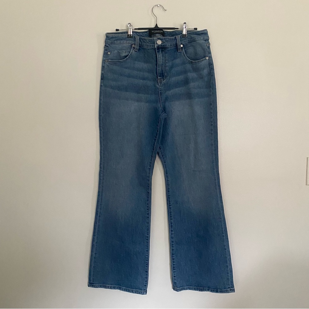 Liverpool Los Angeles Flare Jeans- Blue, Flare